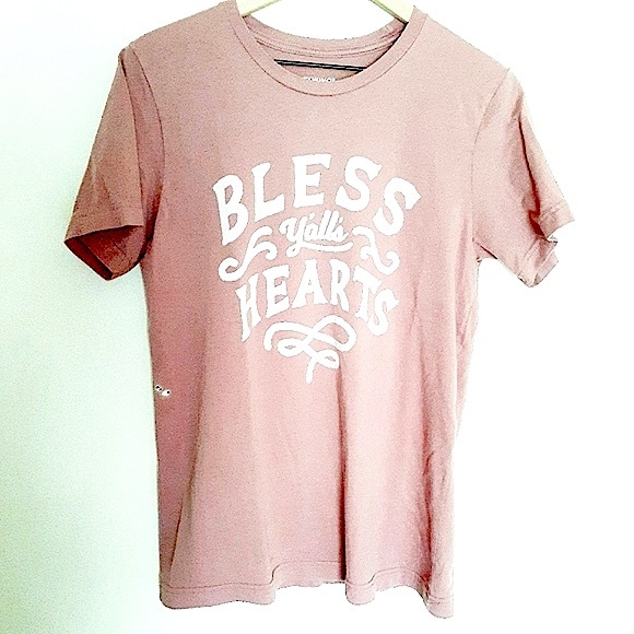 TX Humor Bless Y'all's Hearts Graphic Tee size Medium - Picture 1 of 5
